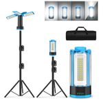 LED Work Light W/ Tripod Stand Adjustable Fordable Floodlight Portable Work Site