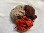 Tussah Silk Noil, 150 g, Red-Brown Mix, For Felting, Papermaking, Fibre Craft
