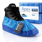 Blue Disposable Shoe Covers Overshoes, CPE, Anti Slip, Universal Fit, Waterpoof