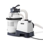 Sand Filter Pump for Above Ground Outdoor Pool with Auto Timer Intex 1500 GPH