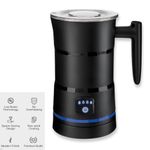 Electric Milk Frother Automatic Foam Maker Stainless Steel Latte Cappuccino 