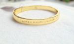 🌼Lauren Ralph Lauren Gold-toned Logo Bangle Bracelet New