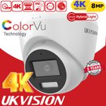 Hikvision Compatible CCTV 4K 8MP Smart Light Camera ColorVu Night Vision Outdoor