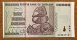 Zimbabwe Banknote. 50 Trillion dollars. Unc. Dated 2008.