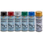 400 mL Metallic Spray Paint Aerosol Auto Car Bike Motor Scooter Glossy Finish