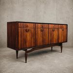 Greaves & Thomas Mid Century Walnut & Teak Sideboard Drinks Cabinet
