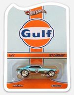 Hot Wheels 1967 Chevy Camaro Gulf Red Line Club FLAT MAGNET