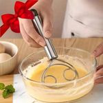 Danish Dough Whisk Stainless Steel Bread Mixer Hand Mixer Comfort Handle