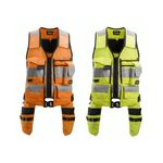 Snickers 4230 Hi-Vis Allround Work Toolvest: Class 1 - S-XXXL - Orange/Yellow