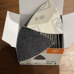 50 x Fein Multitool P40 Course Grit Triangular Sanding Pads  (6 37 17 081 01 8)