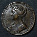 ND George II, Queen Caroline, Coronation, Brass Medal, cf E.513, MI II, 479/8