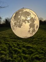 stained glass panel Moon