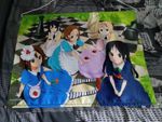 K-ON Anime B2 Wall Scroll Tapestry Alice In Wonderland Style