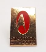 Rare Vintage Star Trek 30 Years Pin Badge Gold Solid Metal Film Memorabilia