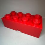 LEGO Storage Brick 2 x 4 Large Red Stackable with Lid 50cm NO BRICKS