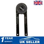 360° Aluminum Angle Finder Miter Saw Protractor Woodworking Measuring Ruler Tool