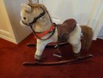 Rocking horse with bridle, saddle and stirrups suitable for 3 - 7 year olds