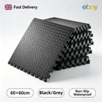 Interlocking EVA Floor Mats 60x60cm Non Slip Puzzle Tiles Gym Baby Play Mat UK