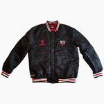 Primark NBA Chicago Bulls Zach LaVine No. 8 Black Jacket Size L Red Lining