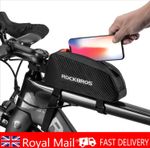 RockBros Bike Frame Bag Top Tube Bag Waterproof Reflective Pouch Large 1L