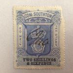 GB Revenue c1878 SOUTHTON SOUTHAMPTON 2/6d FEE  😊Damaged top right 