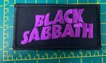 Black Sabbath Purple Logo Oblong Woven Sew Or Iron On Patch Officially Licensed