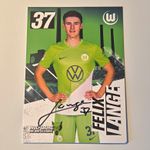 Felix Lange #37 VfL Wolfsburg Bundesliga 23-24 Hand-Signed Card