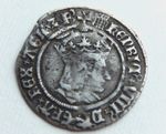 A874 - Henry VIII Silver Hammered Groat. 1509-26 Portcullis Crowned Mintmark