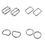 Metal O-Rings D-Rings Loops Slider Bars Buckles Webbing Strap Tape ❀ Wide Choice