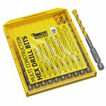 SabreCut Multi Construction Impact Drill Driver Bits Concrete Wood Metal Tile