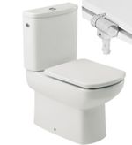 Roca Dama Senso compact Toilet Seat and Cover Soft Close White A801512004
