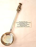 Silver Victorian Interpretation of an Apostle Sifter Spoon by Josiah Williams