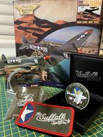 Runway25 & Corgi Aviation Archive Suffolk Spitfire with Challenge Coin & Extras