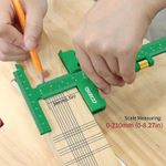 T Ruler Wood Workings Scriber Marking Ruler Wear Resistant 9 inch Length Easy to
