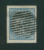 Norway No. 1 - 4 Skilling 1855 Centric Dash Stamp Nice Wide Margins!