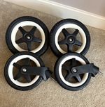 Bugaboo Donkey Buffalo Foam Wheels Full Set of 4 Genuine Black White