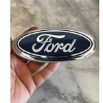 FOR FORD 145mm X 58mm Blue SILVR BADGE FOCUS MK3 C-MAX GRAND C-MAX KA REAR BOOT