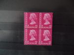 Hong Kong 1975 Def 80c SG321BW WMK Inverted in fresh U/M block of 4