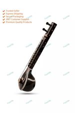 New Instrument Artistic Musical Miniature Tune Wooden Sitar Designer Non Playabl