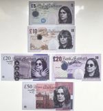 Ozzy Osbourne Tribute Banknote Set of 5 Dion Kitson Bank Of Black Sabbath