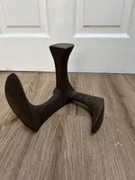 Vintage Cast Iron Triple Shoe Last Cobblers Anvil Heavy Door Stop