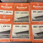 Arsenal 53/4 Programme Collection x 18 Great Christmas Present For Gunners Fan