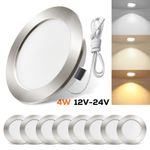12V-24V AC/DC Recessed LED Ceiling Lights 4W RV Camper Van Motorhome Downlights