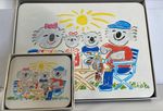 Vintage Ken Done Coasters Placemats Koala Picnic Jason Placemats Collectible