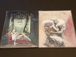 English Language Manga - Monika 1 Masked Dolls & 2 Vanilla Dolls Nice Condition