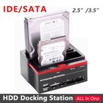 2.5" 3.5" USB 2.0 to IDE/SATA Reader External Hard Drive Dock Station UK Plug