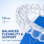 Dream Smiles Custom Made Clear Retainer for Teeth – 1.0mm Balanced Flexibility
