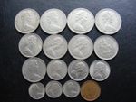 W756 Rhodesia Coins Collection of 16 as pictured 