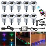 WIFI 26mm RGB  LED Deck Lights Garden Kitchen Fence Lighting Outdoor Lamps