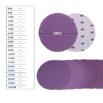 Wet & Dry 125mm 5" Sanding Discs Orbital Sandpaper Pads Hook Loop 60- 10000 Grit